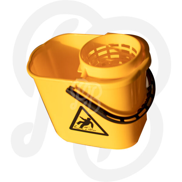 IMG_3961 Yellow Mop Bucket with Built-In Wringer