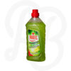 750ml bottle of PRATIC Limone/Lemon No-Rinse Floor Cleaner with bright green liquid and a red cap.
